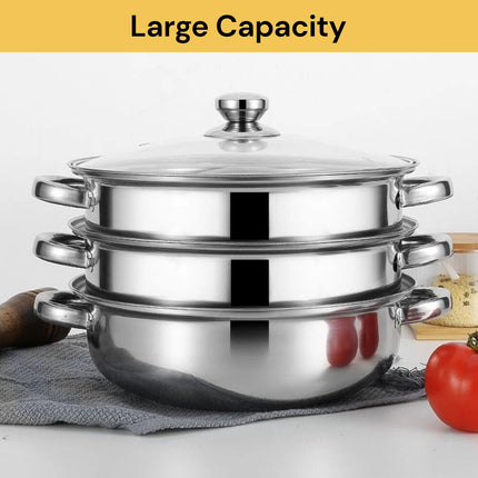 3 Tier Stainless Steel Steamer