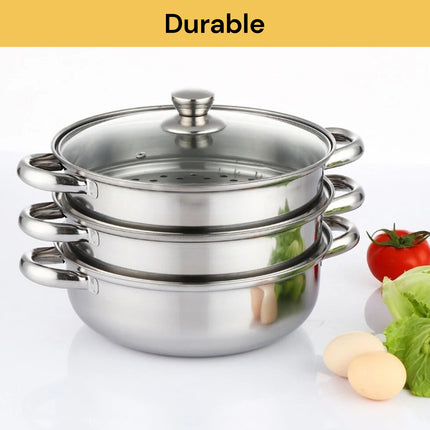 3 Tier Stainless Steel Steamer