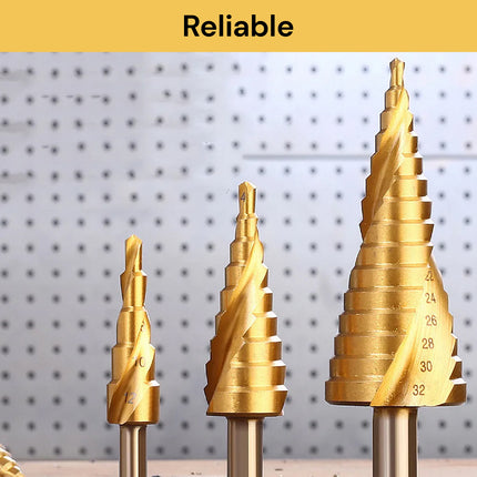 3PCs HSS Step Drill Set