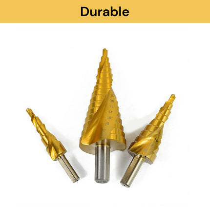3PCs HSS Step Drill Set