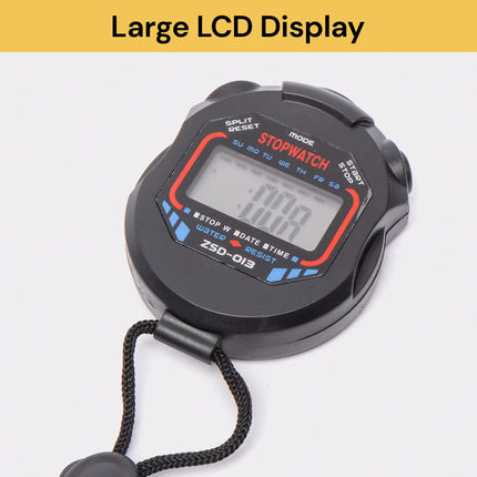 Digital LCD Handheld Stopwatch