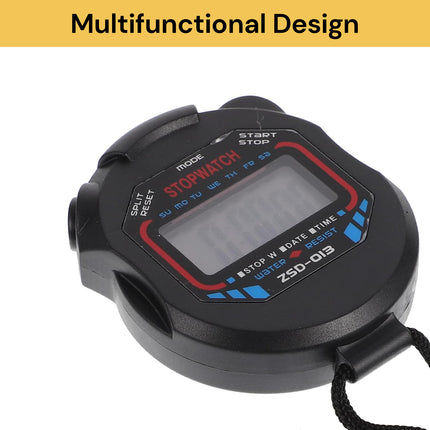 Digital LCD Handheld Stopwatch