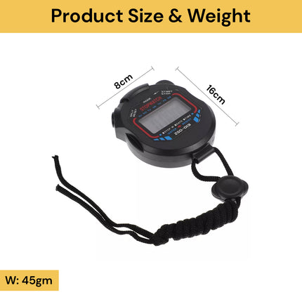 Digital LCD Handheld Stopwatch