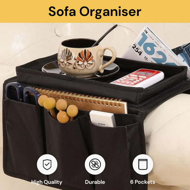 6 Pockets Sofa Organiser StorageBag01