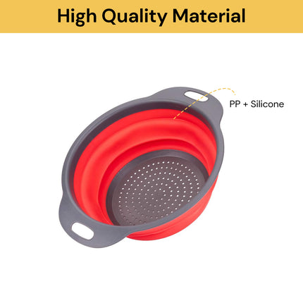 2PCs Collapsible Colander/Strainers