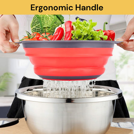 2PCs Collapsible Colander/Strainers