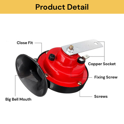 2PCs 12V Super Magnetic Horn