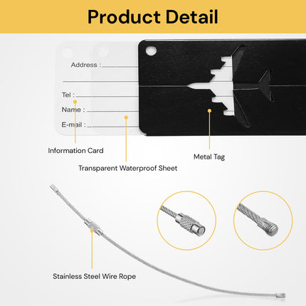 Aluminium Travel Bag Tag