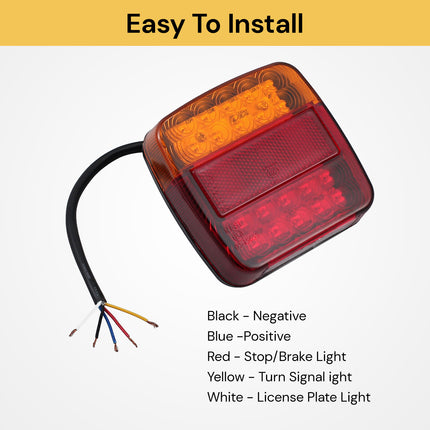 2PCs LED 12V Tail Brake Lights