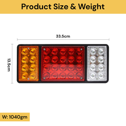 2PCs 12V Truck Tail Lights