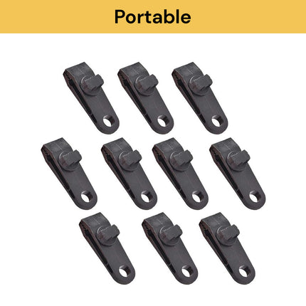 5PCs Tarp Clips With Carabiners