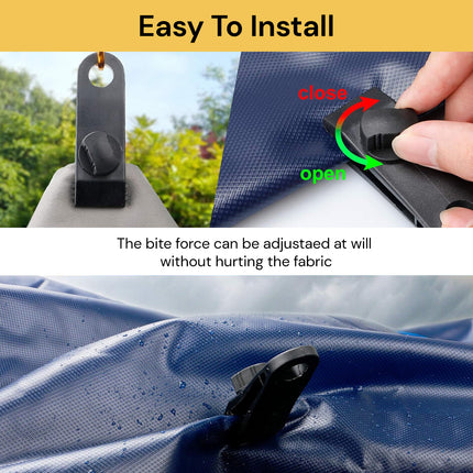 5PCs Tarp Clips With Carabiners