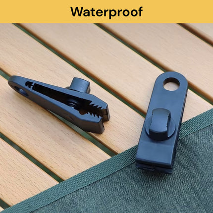 5PCs Tarp Clips With Carabiners