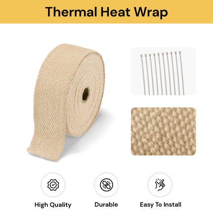 Exhaust Pipe Insulation Thermal Heat Wrap 