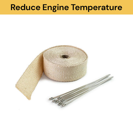 Exhaust Pipe Insulation Thermal Heat Wrap 