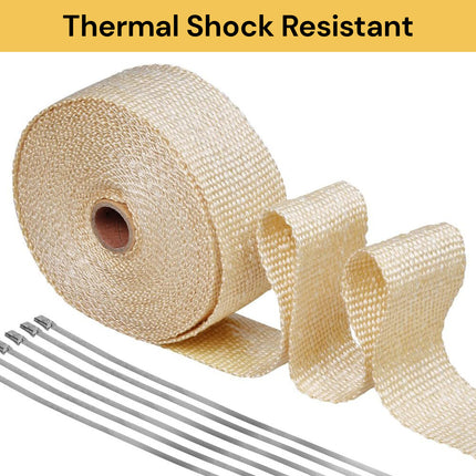 Exhaust Pipe Insulation Thermal Heat Wrap 