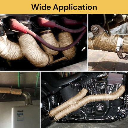 Exhaust Pipe Insulation Thermal Heat Wrap 