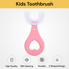 Kids U-Shaped Toothbrush - Soft Bristles, Fun Colors