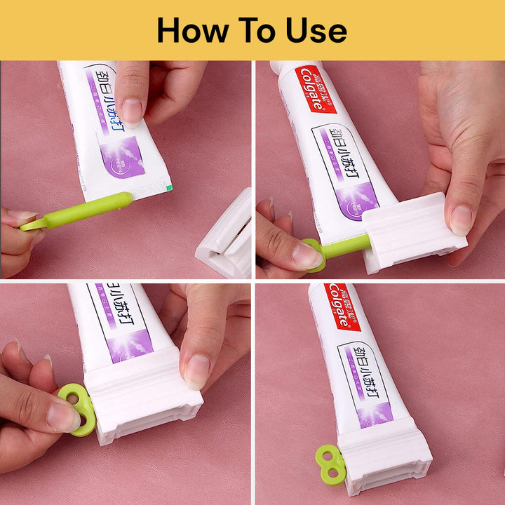 Toothpaste Squeezer 3pcs Bathroom Dispenser ezonedeal