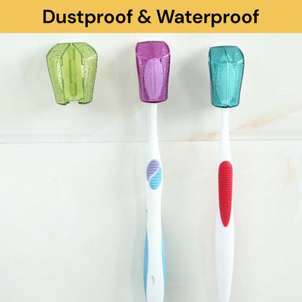 3PCs Toothbrush Holder Case With Suction Cup