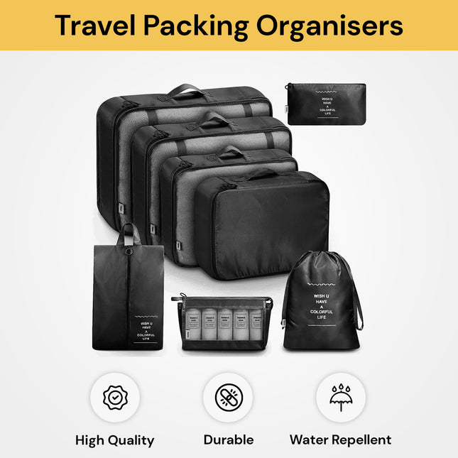 8PCs Travel Packing Organizers