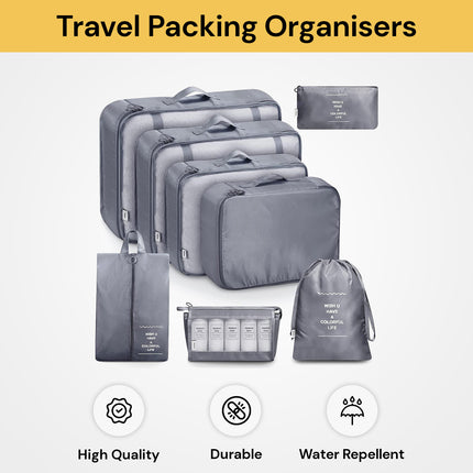 8PCs Travel Packing Organizers