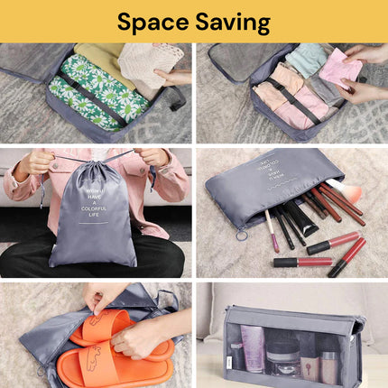 8PCs Travel Packing Organizers