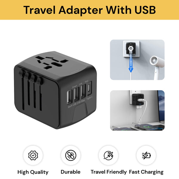 Travel Adapter With USB