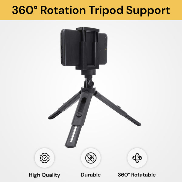 Universal 360° Rotation Extended Tripod Support