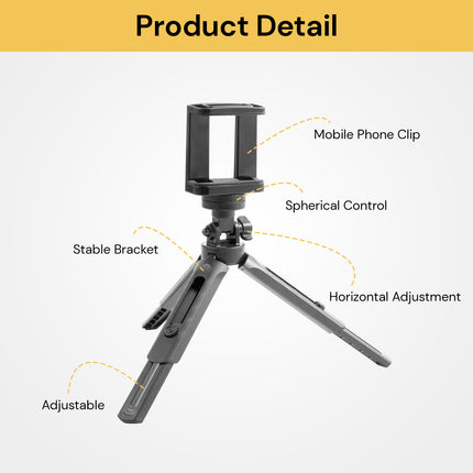 Universal 360° Rotation Extended Tripod Support