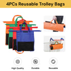 4PCs Reusable Trolley Bags