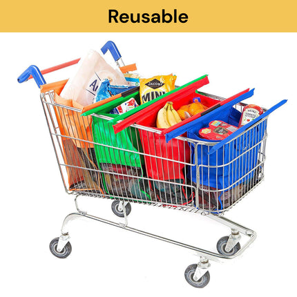 4PCs Reusable Trolley Bags