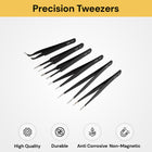 6PCs Precision Tweezers