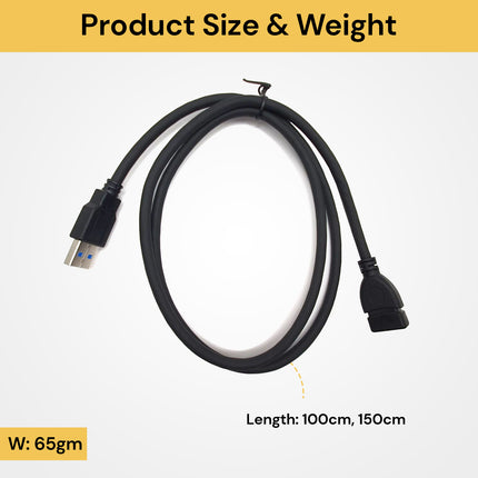 USB 3.0 Male To Female Extension Cable