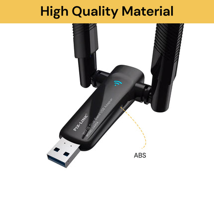 AX1800Mbps WiFi6 Dual Antenna USB Adapter