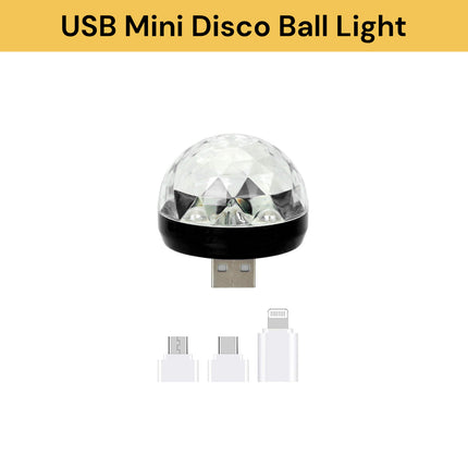 USB Mini Disco Ball LED Light