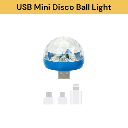 USB Mini Disco Ball LED Light