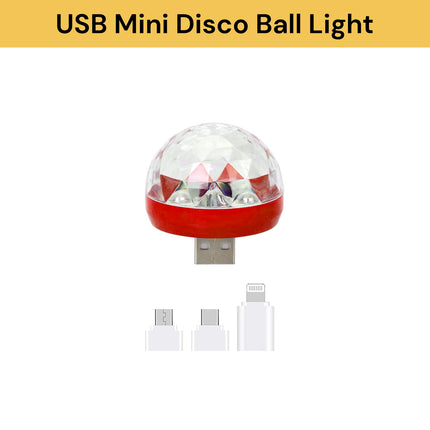 USB Mini Disco Ball LED Light