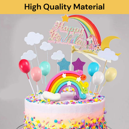 21PCs Unicorn Cake Toppers