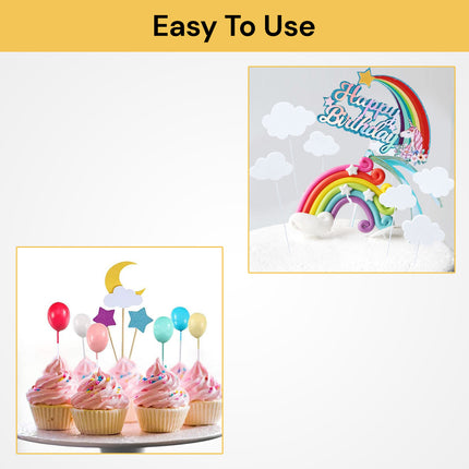 21PCs Unicorn Cake Toppers