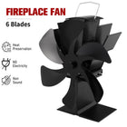 6 Blades Wood Heater Fan