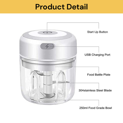 USB Rechargeable Mini Veggie Chopper