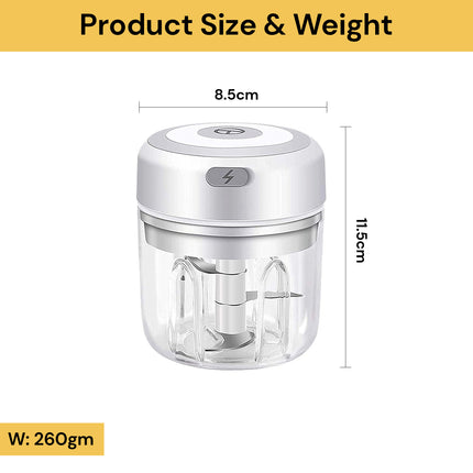 USB Rechargeable Mini Veggie Chopper