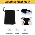 50PCs Drawstring Velvet Pouch