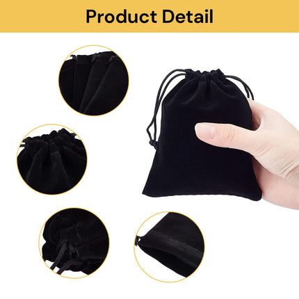 50PCs Drawstring Velvet Pouch