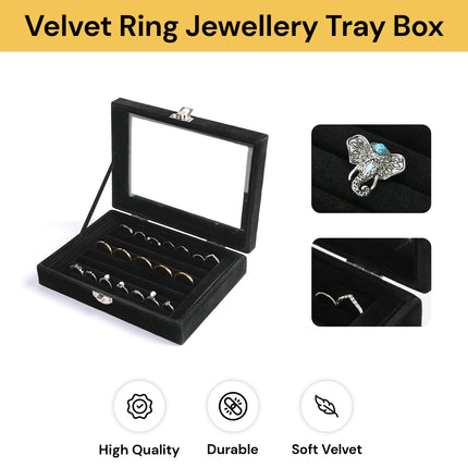 Velvet Ring Jewellery Tray Box