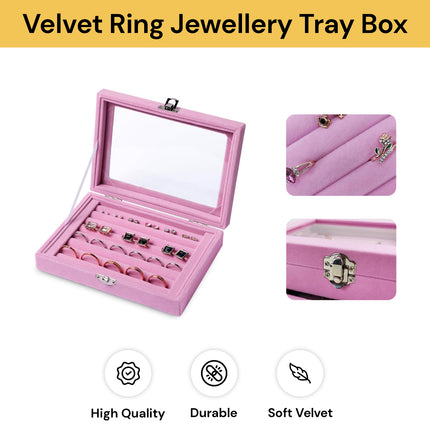 Velvet Ring Jewellery Tray Box