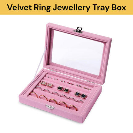 Velvet Ring Jewellery Tray Box