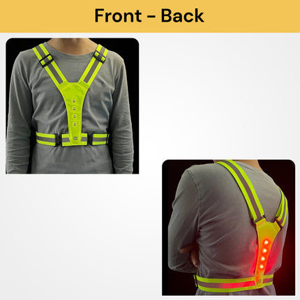 LED Reflective Running Vest