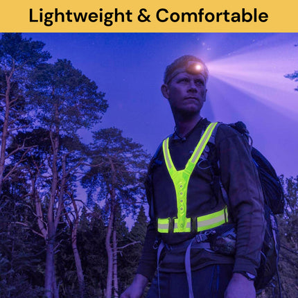 LED Reflective Running Vest